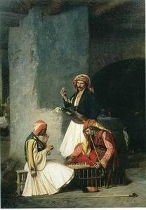 unknow artist Arab or Arabic people and life. Orientalism oil paintings 36